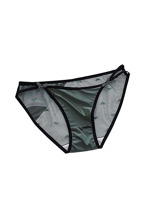 Culottes pour Femmes Mode féminine Sexy Taille Basse Culottes À Nœud Taille Basse Culotte sous Vetements Culottes Ouvertes Cu