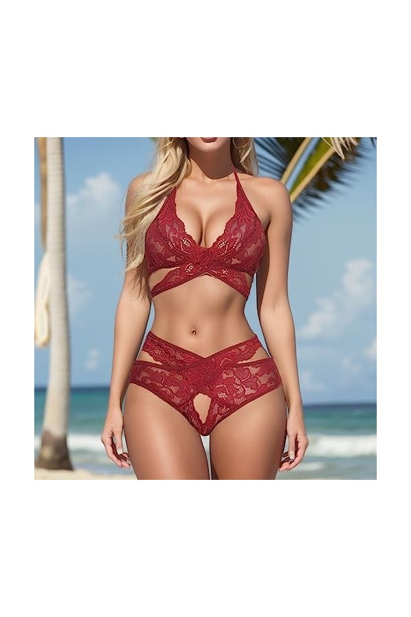 Lingerie Femme Sexy Ensemble Homme Sexy Hot y25k Lingerie sous-vêtements Neckband Dames Dentelle Mode Sexy Body Ouvert Sexy H