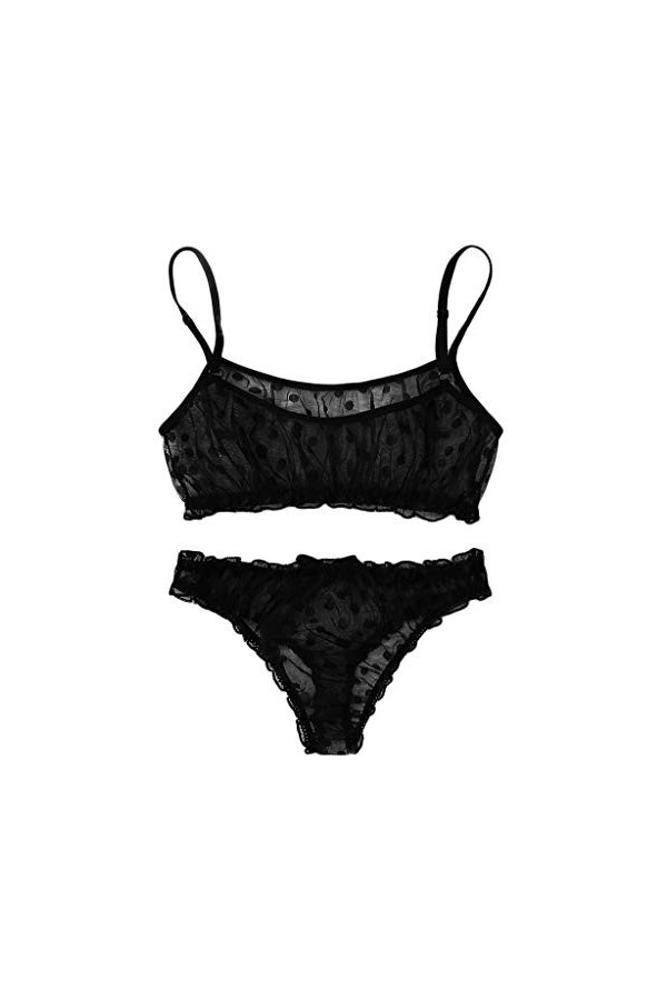 sous-Vetements Femme 2 Pièce Ensemble Soutien Gorge et String Erotique Lingerie Sexy Ensemble Sexy Vêtements De Nuit Dentelle