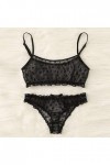 sous-Vetements Femme 2 Pièce Ensemble Soutien Gorge et String Erotique Lingerie Sexy Ensemble Sexy Vêtements De Nuit Dentelle
