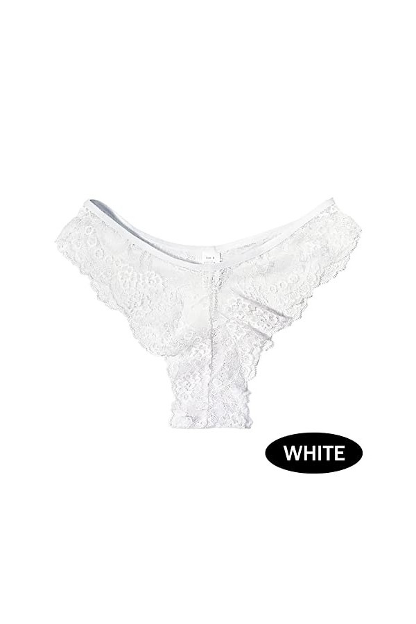 Générique Culotte Taille Haute Femme Strings Dentelle Taille Basse Sensuelle Culotte Sexy Chic Slip Tanga Nuisettes Transpare