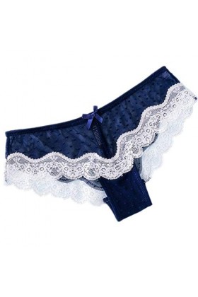 Cubinest Culotte sexy en coton pour femme - Culotte confortable - String confortable - En dentelle - Stretch - Tanga push-up 