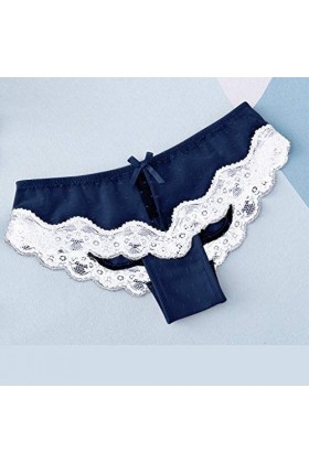 Cubinest Culotte sexy en coton pour femme - Culotte confortable - String confortable - En dentelle - Stretch - Tanga push-up 