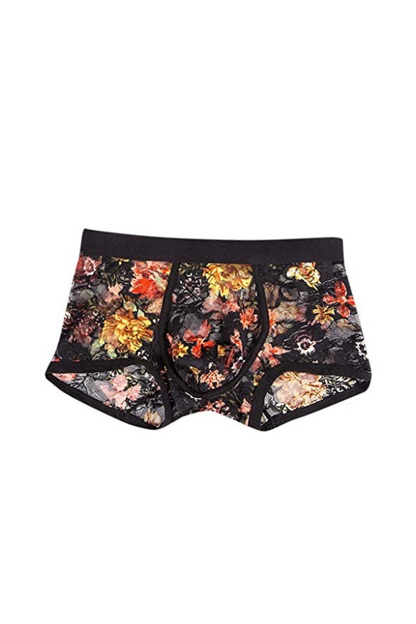 Versage Sous-vêtements pour homme Respirant Sexy Boxer Culotte Homme Sous-vêtements Dentelle Hommes Sous-vêtements Large Boxe