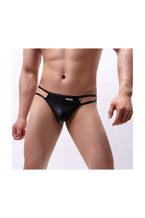 LONGYY Calecons pour Homme Culottes Sexy sous-vêtements Sexy Hommes Sexy Cuir-sous-vêtements pour Hommes Boxer Homme Grande T