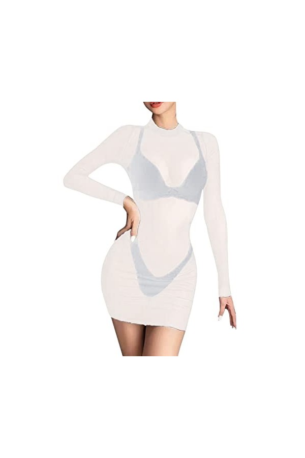 Lingerie Femme Sexy Ensemble Homme Sexy Hot y*2*k Femmes Sexy Plage Maille Maillot de Bain Couvrir Clubwear Robe Dentelle Lin