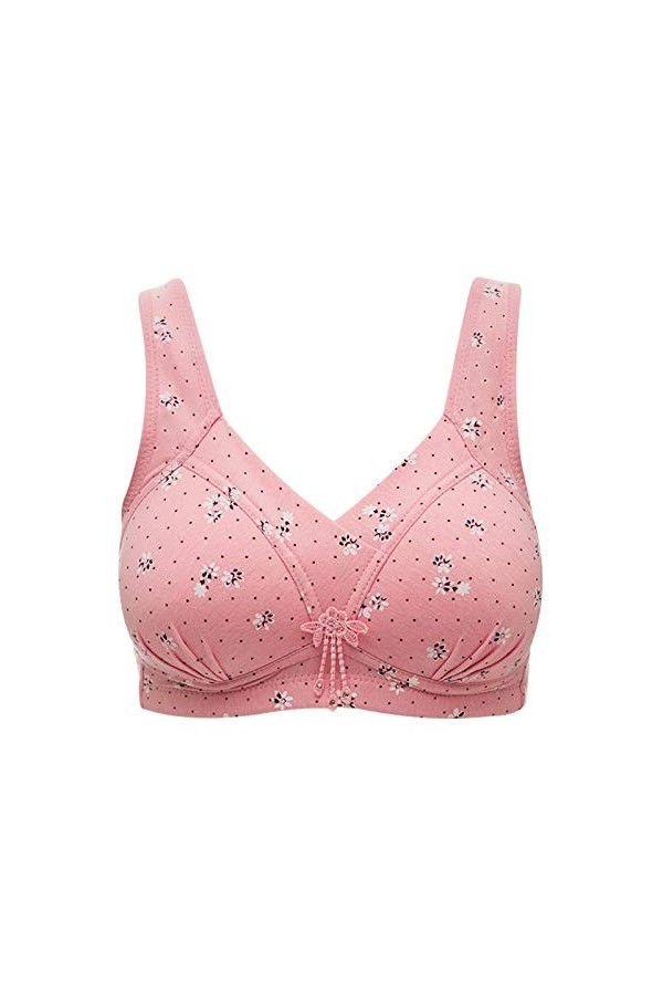 Sous-vêtements Femme Soutien-Gorge Fil Une Pièce Sexy Lingerie Pour Body, Rose, XXL