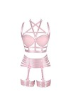 BBOHSS Femme Harnais de Corps Soutien-Gorge Punk Porte-Jarretelles élastique réglable Danse Gothique Carnaval Accessoires de 