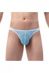 Générique Hommes Sexy Solide Couleur Respirant Taille Basse Tricoté Dentelle String String Briefs Costume Homme Sexy Hot 032