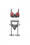 sous-Vetements Femme 2 Pièce Ensemble Soutien Gorge et String Dentelle Vêtements De Nuit Sexy Lingerie Sexy Ensemble Erotique