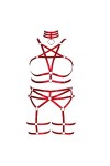 PETMHS Femmes Plus Size Body Harness BHS Porte-jarretelles Lingerie Punk Corset Poitrine Corps Vaisselle Creux Liens Bustiers
