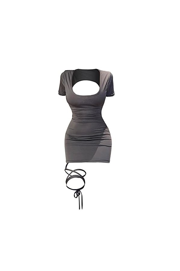 Sexy Lingerie Sexy Imprimé Léopard Hot Passion Night Club Cosplay Pure Desire Pyjamas Lingerie Sexy Lingerie, gris, taille un