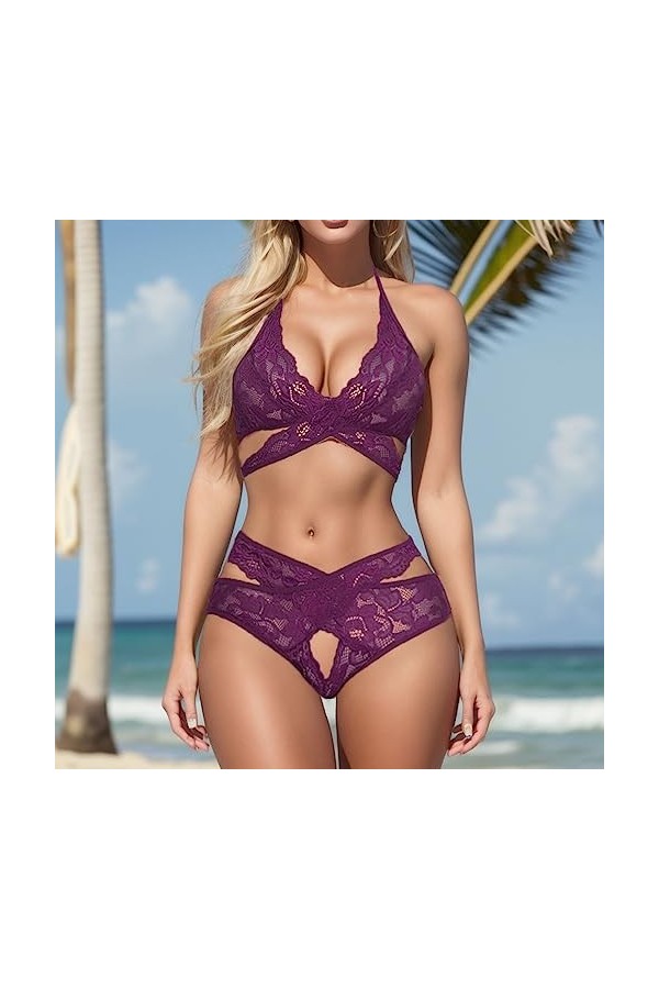 Lingerie Femme Sexy Ensemble Homme Sexy Hot y25k Lingerie sous-vêtements Neckband Dames Dentelle Mode Sexy Body Ouvert Sexy H