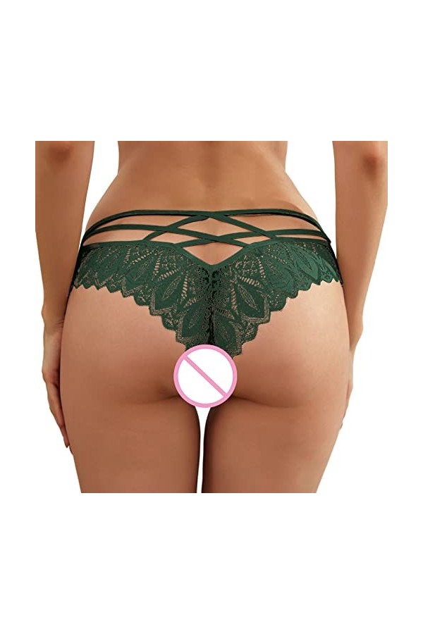 Culotte Grande Taille Femme Dentelle Culotte Sexy Strings et Tangas Culotte Shorty String sans Couture Nuisettes Provocante S