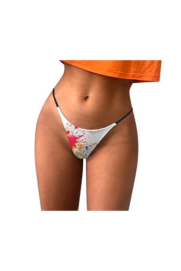KEIZHUONIQIU G-String pour Tanga de Femme Erothique Slips Léger en Dentelle pour Femmculottes Creux Out Floral sous-Vêtements
