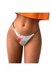 KEIZHUONIQIU G-String pour Tanga de Femme Erothique Slips Léger en Dentelle pour Femmculottes Creux Out Floral sous-Vêtements