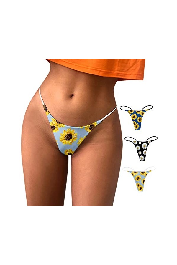 KEIZHUONIQIU en T String Ficelle Tanga Femmes Sexy Slip Simple Lace Patchwork Culottes Creux Out Grande Taille Lingerie Tenta