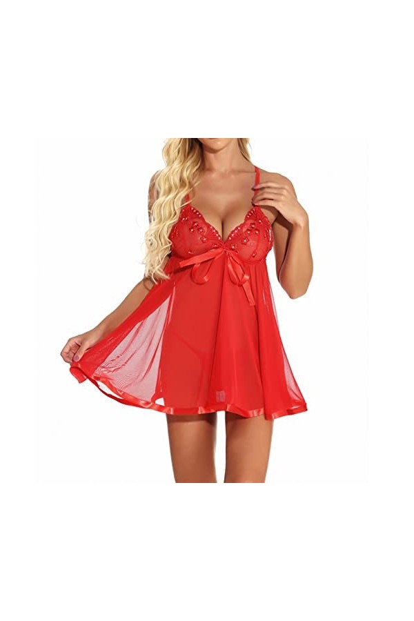 Nuisettes Sexy Femme Slutty Hot Babydoll Ouverte Grande Taille Lingerie Sexy Hot Nuit Valentin Body Nuisette Sissy Érotique D