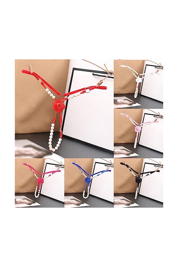 KEIZHUONIQIU en T String Ficelle et Tangas de Femme Hot Slip Simple Dentelle pour Femmculottes Stretch Invisible sous-Vêtemen