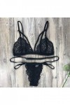 Vêtements De Nuit Femme Dentelle Ensemble Soutien Gorge et String Sexy Lingerie Sexy Ensemble Erotique sous-Vetements 2 Pièce