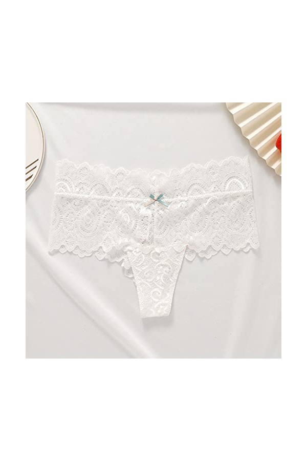 Culotte Grande Taille Femme String Femme Sexy Chic Dentelle Culotte Invisible Bikini String Deshabillé Sexy Grande Taille Lin