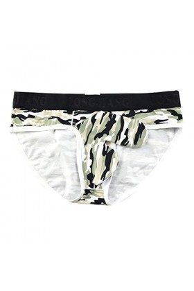 LOIJMK Culotte sexy pour homme, vert, M