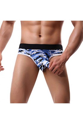 Culotte sexy pour homme, bleu, S