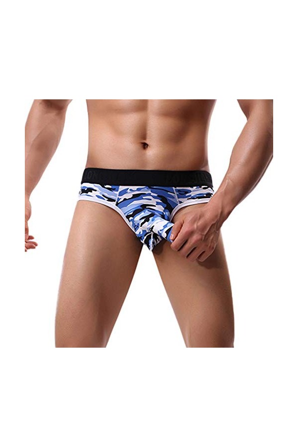 Culotte sexy pour homme, bleu, S