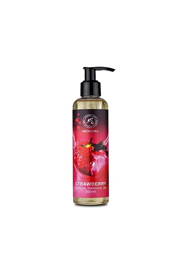 Huile de Massage Sensuel Caramel pour Couple 200ml - Huile Comestible 200ml - Huile pour des moments sensuels - Mélange Natur