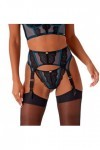 Gossard Bretelles VIP Confession, Noir/Bleu Sarcelle, S Femme