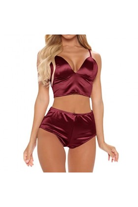 Lingerie Sexy Femme Coquine Hot Sexy Hot Harnais Robe See Through Col en V Profond Body Nuisette Erotisme Mini Short Coquine 