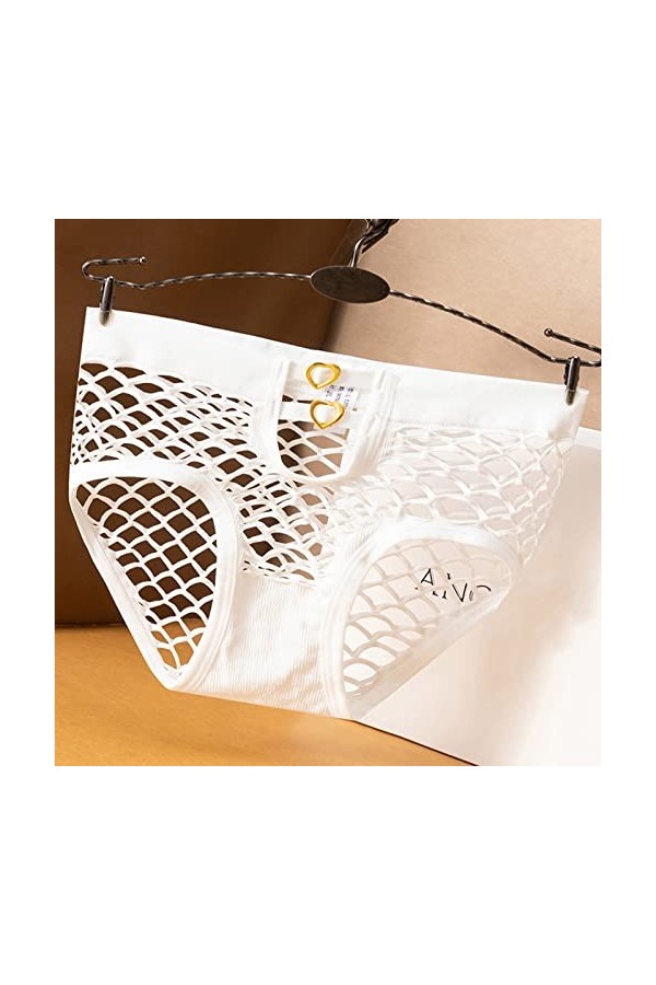 Culottes pour Femmes Culottes Ouvertes Sexy sous-vêtements Couleur rayé Slips Culottes Découpées Bustier Décontracté Culottes