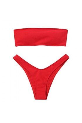 iYmitz Ensembles Sexy Femme Maillot de Bain Deux pièces pour Femme avec contrôle de la Taille