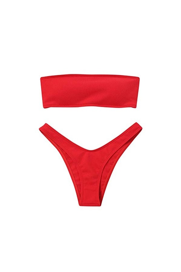 iYmitz Ensembles Sexy Femme Maillot de Bain Deux pièces pour Femme avec contrôle de la Taille