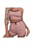 IQYU Lingerie Rouge Dentelle Noire Blanche Dentelle Glacée Soie Glace Lait Déchiqueté Hfür Home Doux Ensemble de Pyjama Impri