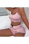 IQYU Lingerie Rouge Dentelle Noire Blanche Dentelle Glacée Soie Glace Lait Déchiqueté Hfür Home Doux Ensemble de Pyjama Impri