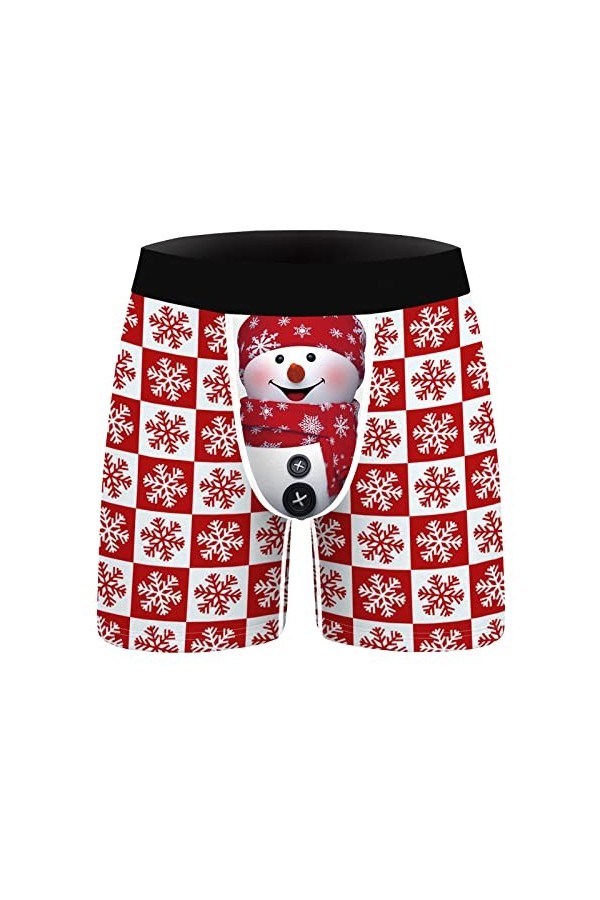 CreoQIJI Sous-vêtements pour homme - Coupe ajustée - Coupe ajustée - Pour homme - Coupe ajustée - Style décontracté - Coupe a