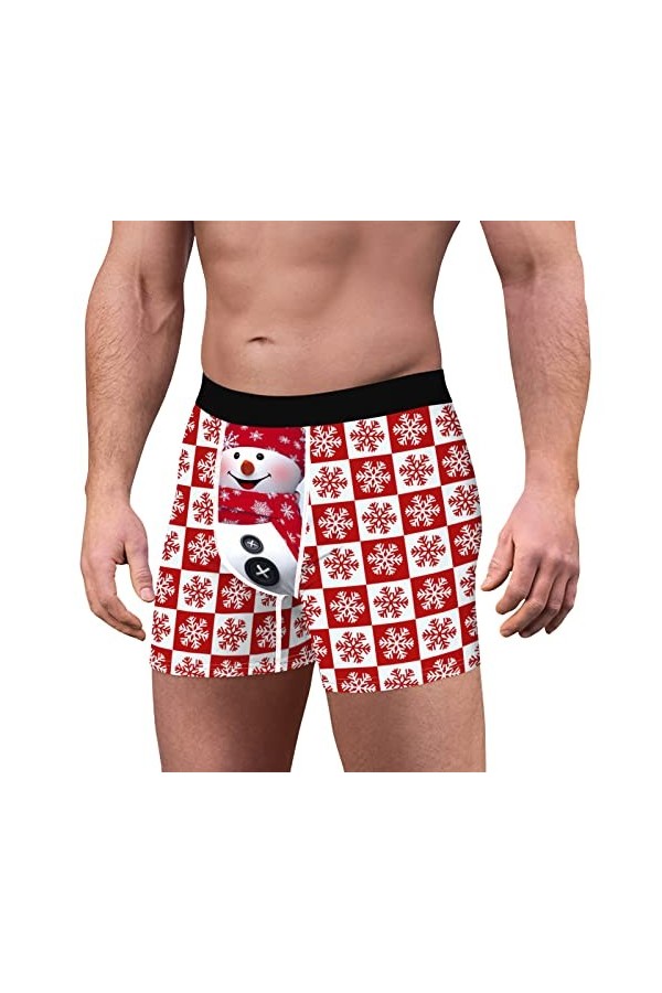 CreoQIJI Sous-vêtements pour homme - Coupe ajustée - Coupe ajustée - Pour homme - Coupe ajustée - Style décontracté - Coupe a