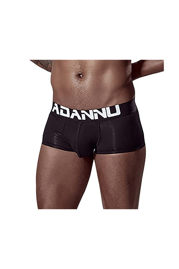 Head Sous-vêtements pour homme Boxer Sous-vêtements Mode Sous-vêtements Sous-vêtements solides Sous-vêtements pour homme, Noi