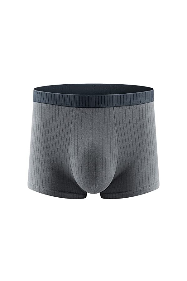 CreoQIJI Sous-vêtements homme camouflage boxer en coton respirant confortable couleur unie taille moyenne, a, XXL