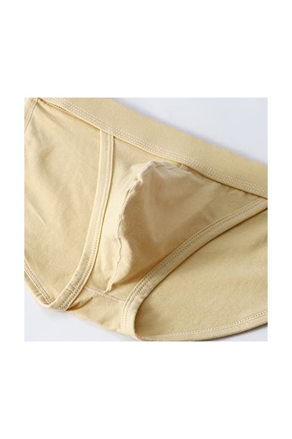 CUTeFiorino Sous-vêtement sexy pour homme avec empiècement en fil de glace, kaki, M