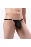 Junhasgood Générique Hommes Sexy Solide Couleur Respirant Taille Basse Tricoté Dentelle String String Briefs Costume Homme Se