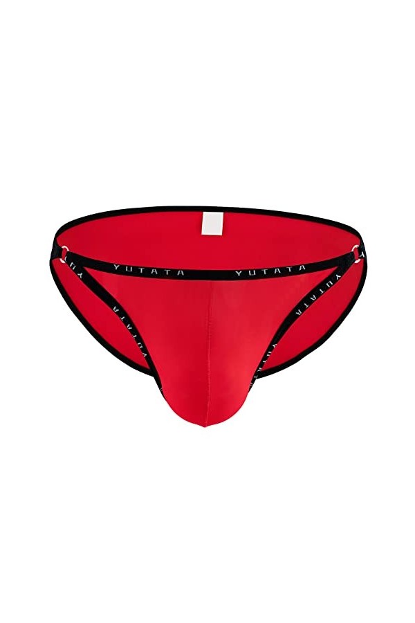 Hommes Mode Taille Basse Sexy Confortable Respirant Sous-Vêtements Hommes Sous-Vêtements Trunks, rouge, XL