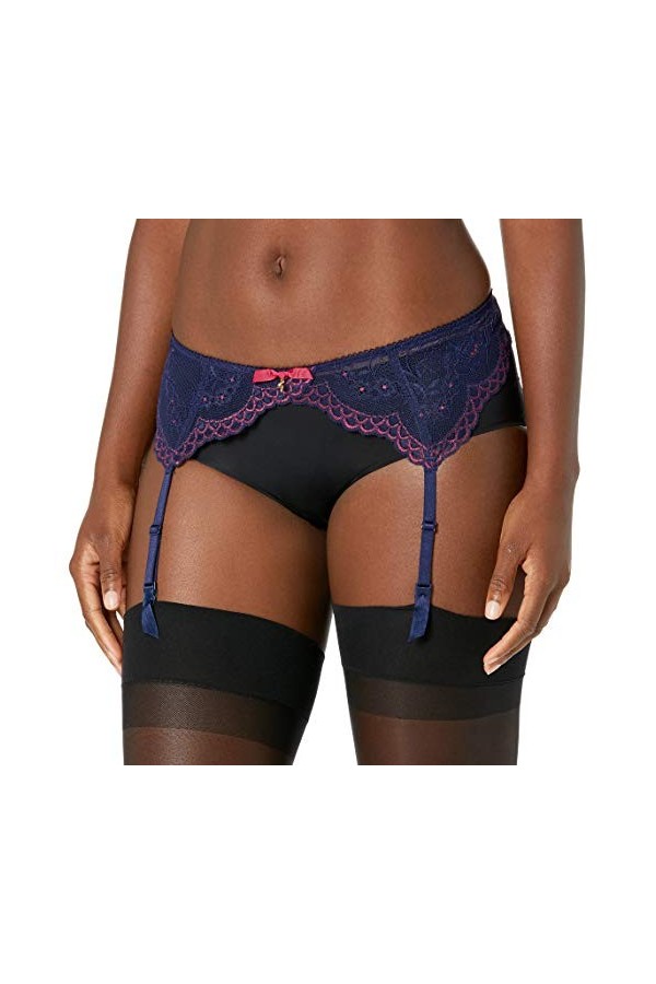 Gossard Bretelles en dentelle Superboost pour femme, Bleu bleu nuit/doré , XL