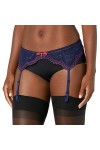 Gossard Bretelles en dentelle Superboost pour femme, Bleu bleu nuit/doré , XL