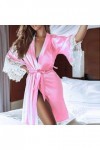 IQYU Body à perles sexy pour femme - Avec chaîne - Vêtement de nuit - Robe de nuit - Sexy - En soie - Robe de bain en dentell
