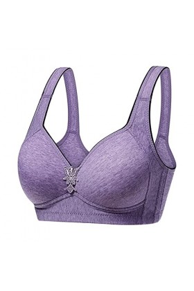 Every Bralettes Push-Daily Plus Szie Soutien-gorge Undergarment Up Day Respirant Femme Sexy Une Pièce Lingerie, lilas, 44