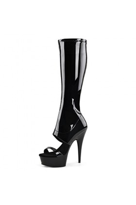 Pleaser DELIGHT-600-47 Blk STR Pat/Blk UK 3 EU 36 