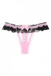 Générique Lingerie Femme Dentelle Sexy sous-vêtements Shorties sous-vêtements Couleur rayé Slips en Dentelle Lingerie Shorty 
