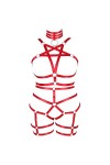 Femmes Body Harnais Pentagramme Plus Size Bra Set Garter Creux Bas Punk gotthoven Mode Dance Costume 1 Noir 
